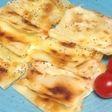 皮でポテトとチーズのはさみ焼き