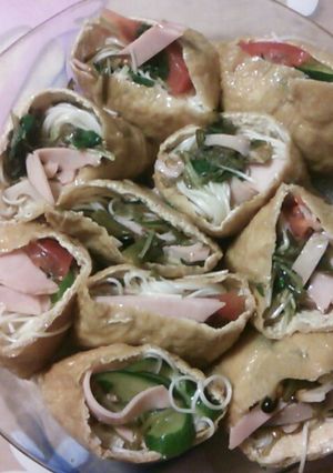 サラダそうめんいなり-レシピのメイン写真