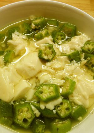 オクラと豆腐の美容スープ-レシピのメイン写真