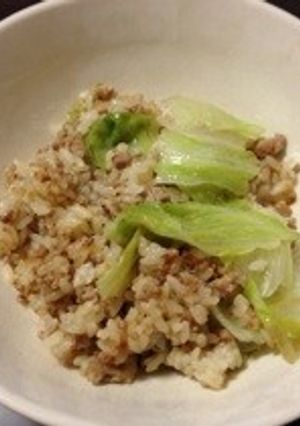 肉味噌レタスチャーハン-レシピのメイン写真