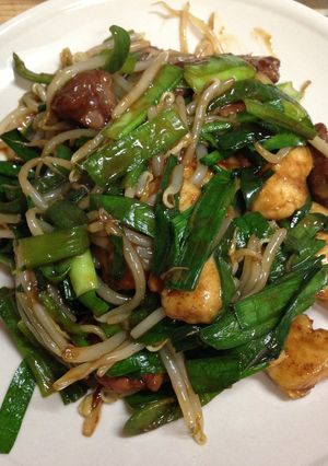 CookDo青椒肉絲 で鶏レバニラ炒め-レシピのメイン写真