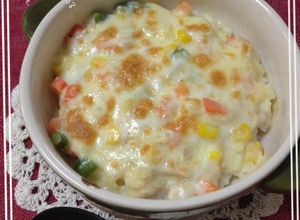 マヨ味噌ソースで簡単♪餅とツナのドリア♡-レシピのメイン写真