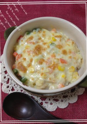 マヨ味噌ソースで簡単♪餅とツナのドリア♡-レシピのメイン写真