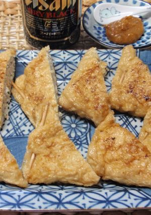 肉詰め油揚げのピリ辛ダレ-レシピのメイン写真