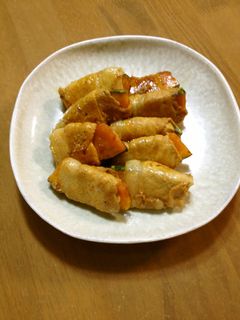 かぼちゃの豚肉巻き-レシピのメイン写真