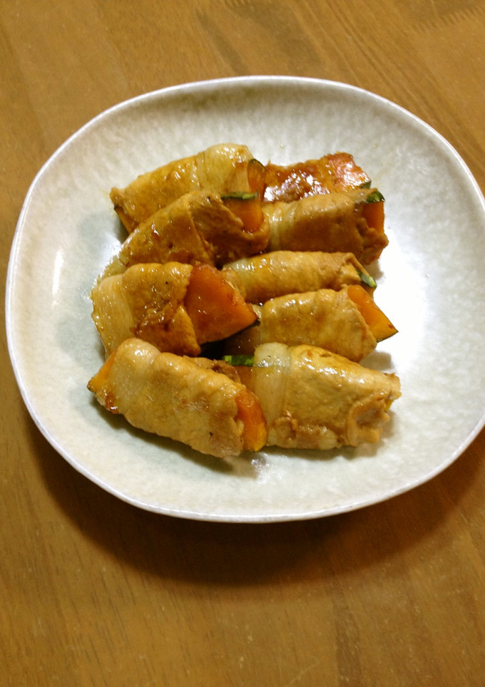 かぼちゃの豚肉巻き-レシピのメイン写真