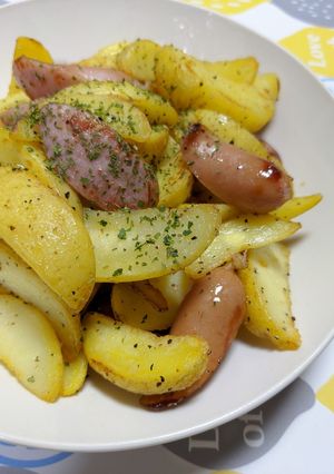 冷凍ポテトとウィンナーのグリル♪-レシピのメイン写真