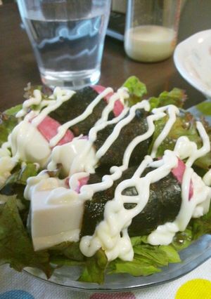 冷蔵庫にあるもので!お豆腐サラダ-レシピのメイン写真
