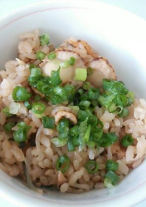 ベビーほたての炊き込みご飯-レシピのメイン写真