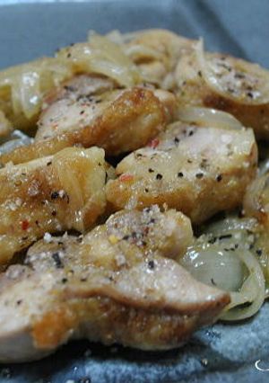 鶏肉と玉葱の炒めもの-レシピのメイン写真