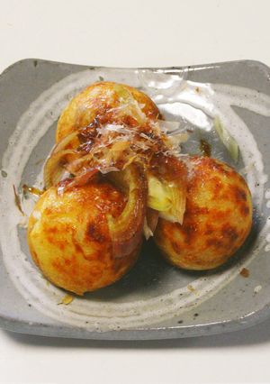 創作たこ焼き/モッチーズ+ミュウガ醤油-レシピのメイン写真