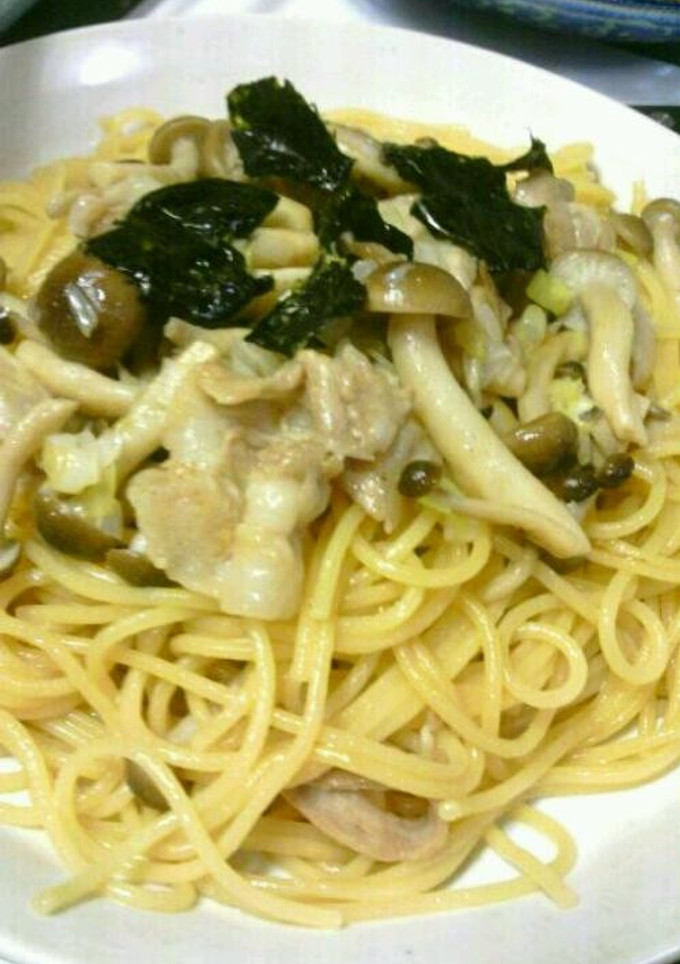しめじと豚バラ☆和風パスタ～ネギ風味～-レシピのメイン写真