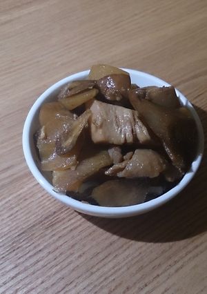 鶏とマッシュルームの時雨煮風-レシピのメイン写真