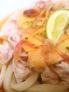 甘酢しょうが&みょうがの豚しゃぶうどん-レシピのメイン写真
