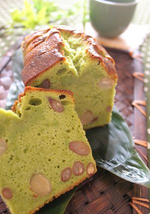 三色豆入り抹茶のパウンドケーキ-レシピのメイン写真