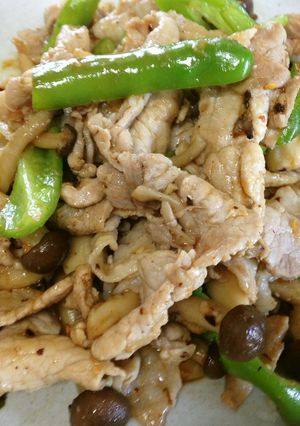 豚肉の味噌炒め　しめじ×甘長とうがらし-レシピのメイン写真