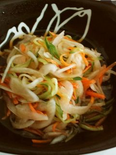鯵の南蛮漬けの残り汁de酢の物-レシピのメイン写真