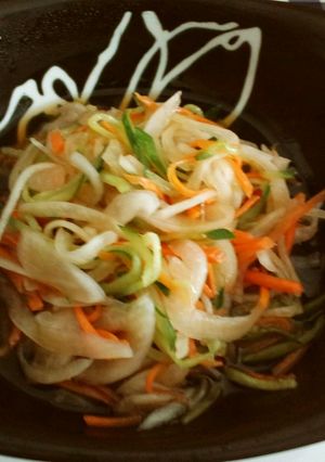 鯵の南蛮漬けの残り汁de酢の物-レシピのメイン写真