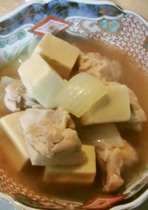 高野豆腐と鶏肉のあっさり煮-レシピのメイン写真