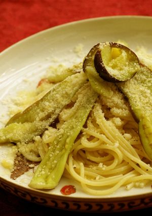 なすとパルミジャーノのパスタ-レシピのメイン写真