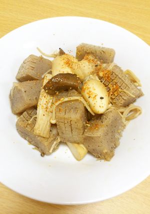新食感!冷凍蒟蒻ときのこの味ﾎﾟﾝｿﾃｰ-レシピのメイン写真