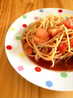 夏は手軽に*トマトジュースで冷製パスタ-レシピのメイン写真
