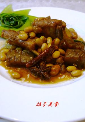 蒟蒻大豆入りスペアリブ煮・・秋にピッタリ-レシピのメイン写真