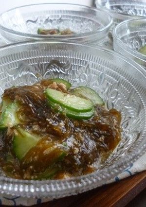 焼きたらこ入りもずく酢-レシピのメイン写真