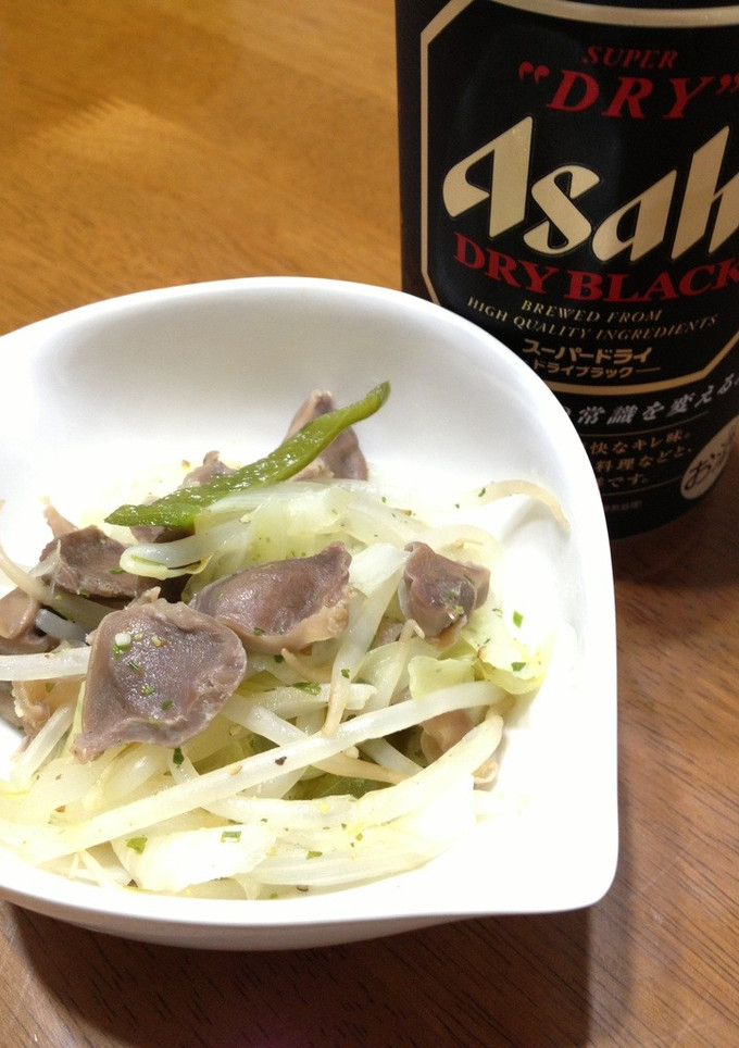砂肝ともやしの簡単炒め物-レシピのメイン写真