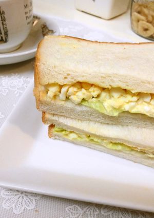 ＊ランチに＊卵とレタスのサンドイッチ＊-レシピのメイン写真