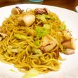 生姜ねぎたれのイカ焼きそば