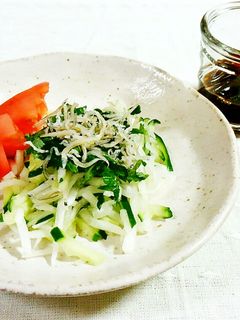 大根ときゅうりのじゃこ紫蘇サラダ♪-レシピのメイン写真