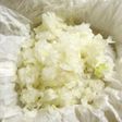 水にさらしたみじん玉ねぎを無駄なく取る!