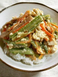 オクラを使った野菜丼-レシピのメイン写真