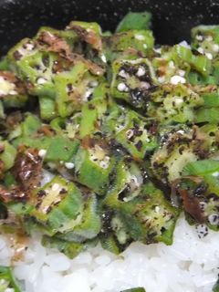 オクラのゆかり和えご飯-レシピのメイン写真