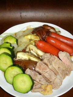 蒸し豚・夏野菜といっしょに-レシピのメイン写真