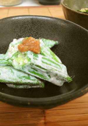 *オクラの梅マヨ和え*-レシピのメイン写真