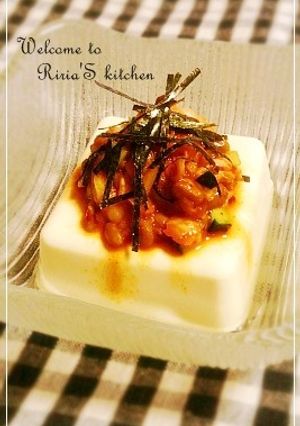 簡単！辛うま♡キムチだし納豆冷奴-レシピのメイン写真