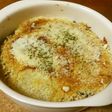 じゃがいもとベーコンと椎茸のパン粉焼き