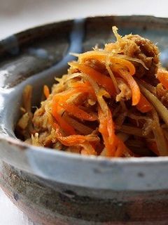 ご飯進む◎ごぼうとツナのカレーきんぴら-レシピのメイン写真