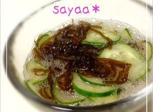 超簡単！洗いもずくと胡瓜の麺つゆ酢の物-レシピのメイン写真