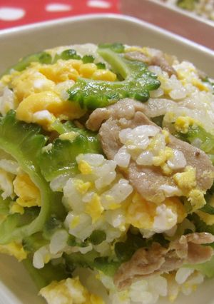 苦くないよー(≫‿ ≪♪ゴーヤ炒飯①-レシピのメイン写真