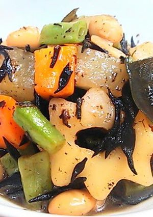 大豆入り芽ひじきの煮物☆五目豆風-レシピのメイン写真