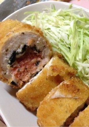 簡単!美味い♪明太チーズの挟み揚げ♡-レシピのメイン写真