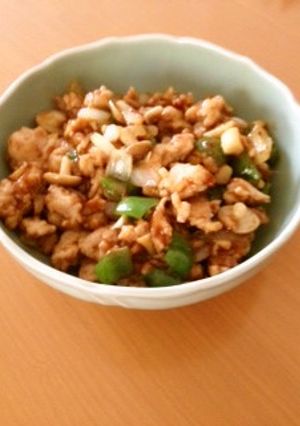 丼にも◎鶏ひき肉と苦手野菜の甜麺醤炒め-レシピのメイン写真