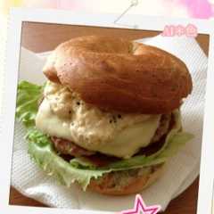 タルタルチーズハンバーガー♪-レシピのメイン写真