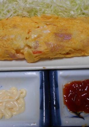 残ったポテトサラダを入れた卵焼き-レシピのメイン写真
