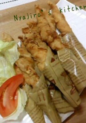 ムネ肉のねじりスティック揚げ-レシピのメイン写真