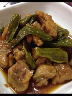鶏肉とししとうのうま煮♡-レシピのメイン写真