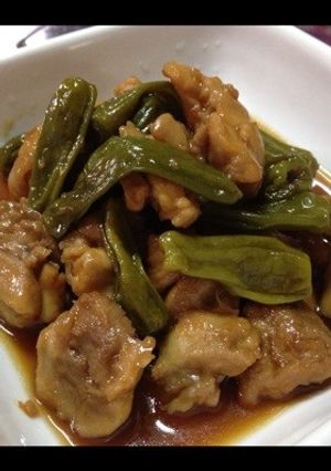 鶏肉とししとうのうま煮♡-レシピのメイン写真